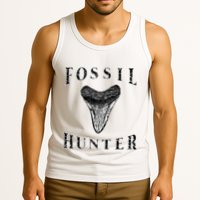 Megalodon Tooth Sharks Tooth Fossil Hunter Paleontologist Tank Top