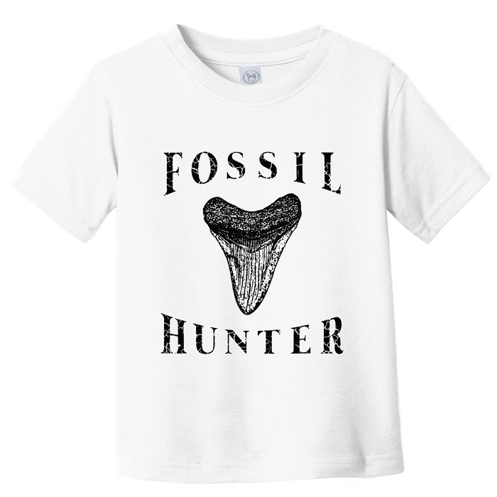Megalodon Tooth Sharks Tooth Fossil Hunter Paleontologist Toddler T-Shirt