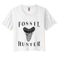 Megalodon Tooth Sharks Tooth Fossil Hunter Paleontologist Crop Top