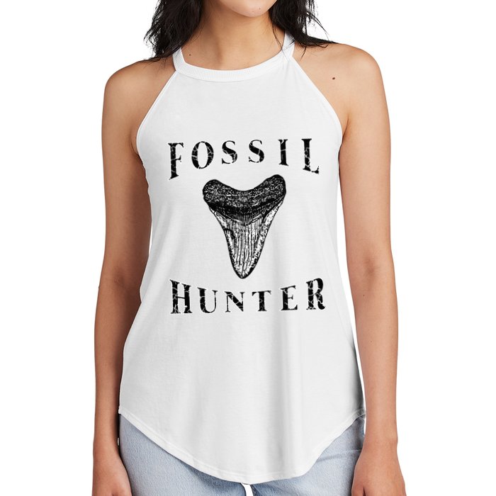 Megalodon Tooth Sharks Tooth Fossil Hunter Paleontologist Women's Perfect Tri Rocker Tank