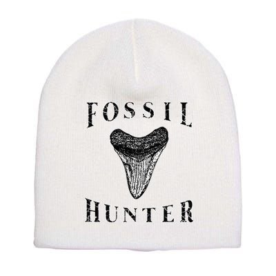 Megalodon Tooth Sharks Tooth Fossil Hunter Paleontologist Short Acrylic Beanie