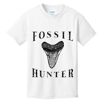 Megalodon Tooth Sharks Tooth Fossil Hunter Paleontologist Kids T-Shirt