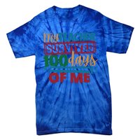 My Teacher Survived 100 Days Of Me Blue Colored Pencils Gift Tie-Dye T-Shirt