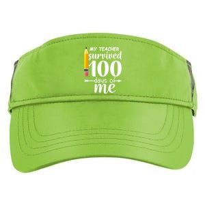 My Teacher Survived 100 Days Of Me Adult Drive Performance Visor