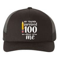 My Teacher Survived 100 Days Of Me Yupoong Adult 5-Panel Trucker Hat