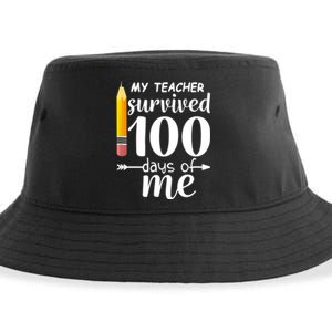 My Teacher Survived 100 Days Of Me Sustainable Bucket Hat