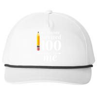 My Teacher Survived 100 Days Of Me Snapback Five-Panel Rope Hat