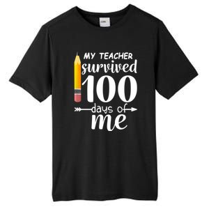 My Teacher Survived 100 Days Of Me Tall Fusion ChromaSoft Performance T-Shirt