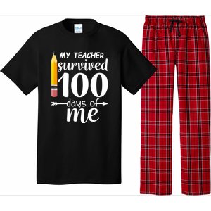 My Teacher Survived 100 Days Of Me Pajama Set