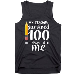 My Teacher Survived 100 Days Of Me Tank Top