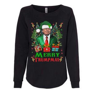 Merry Trumpmas Santa Trump Christmas Ugly Sweater Womens California Wash Sweatshirt