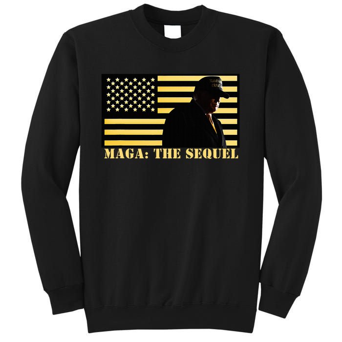 Maga The Sequel Trump 2024 Winner Second Term American Flag Sweatshirt