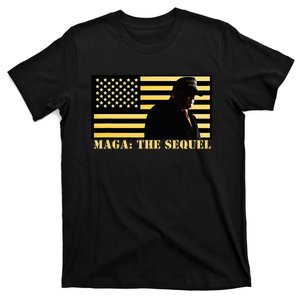 Maga The Sequel Trump 2024 Winner Second Term American Flag T-Shirt