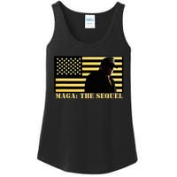 Maga The Sequel Trump 2024 Winner Second Term American Flag Ladies Essential Tank