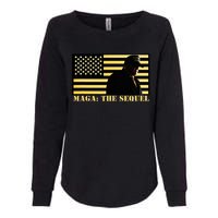 Maga The Sequel Trump 2024 Winner Second Term American Flag Womens California Wash Sweatshirt