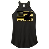 Maga The Sequel Trump 2024 Winner Second Term American Flag Women's Perfect Tri Rocker Tank