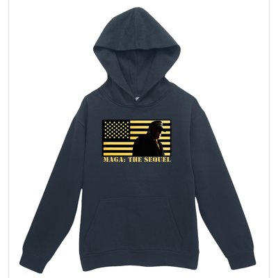 Maga The Sequel Trump 2024 Winner Second Term American Flag Urban Pullover Hoodie