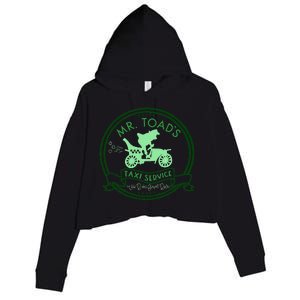 Mr. ToadS Taxi Service Funny Trendy Crop Fleece Hoodie