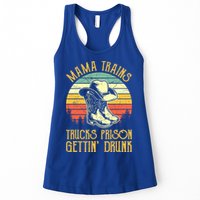 Mama Trains Trucks Prison Getting Drunk Country Music Womens Tank Top
