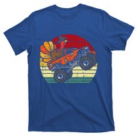 Monster Truck Turkey Sunset Retro Thanksgiving T-Shirt