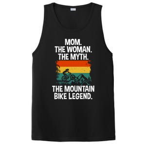 Mom The The Myth The Mountain Bike Legend Biking Mom Meaningful Gift PosiCharge Competitor Tank