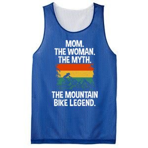 Mom The The Myth The Mountain Bike Legend Biking Mom Meaningful Gift Mesh Reversible Basketball Jersey Tank