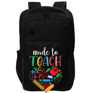 Made To Teach Gift For Teacher Impact Tech Backpack