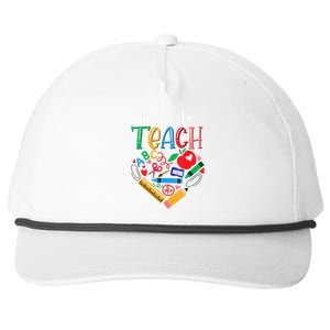 Made To Teach Gift For Teacher Snapback Five-Panel Rope Hat