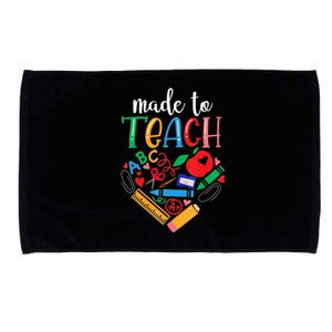 Made To Teach Gift For Teacher Microfiber Hand Towel