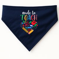 Made To Teach Gift For Teacher USA-Made Doggie Bandana