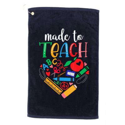 Made To Teach Gift For Teacher Golf Towel