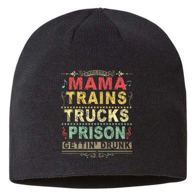 Mama Trains Trucks Prison Gettin Drunk Country Music Sustainable Beanie