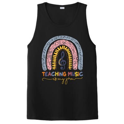 Musical Teacher Teaching Music Is My Jam Rainbow PosiCharge Competitor Tank