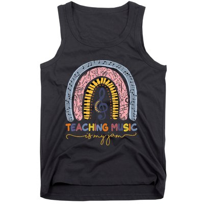 Musical Teacher Teaching Music Is My Jam Rainbow Tank Top