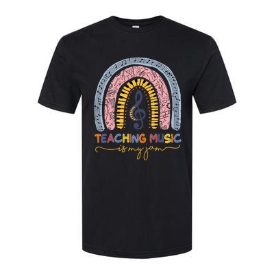 Musical Teacher Teaching Music Is My Jam Rainbow Softstyle CVC T-Shirt