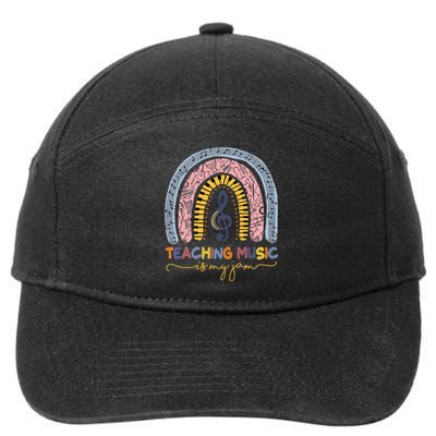 Musical Teacher Teaching Music Is My Jam Rainbow 7-Panel Snapback Hat