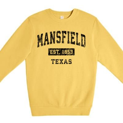 Mansfield Texas Tx Vintage Established Sports Design Premium Crewneck Sweatshirt