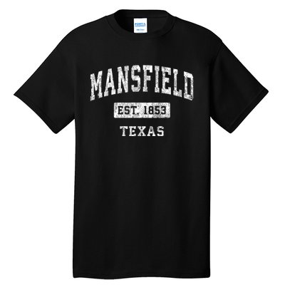 Mansfield Texas Tx Vintage Established Sports Design Tall T-Shirt