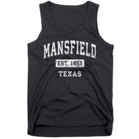 Mansfield Texas Tx Vintage Established Sports Design Tank Top