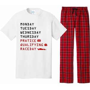 Monday Tuesday Thursday Practice Qualifying Race Day Pajama Set