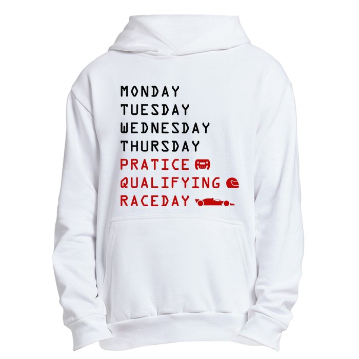 Monday Tuesday Thursday Practice Qualifying Race Day Urban Pullover Hoodie