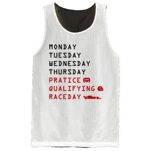 Monday Tuesday Thursday Practice Qualifying Race Day Mesh Reversible Basketball Jersey Tank