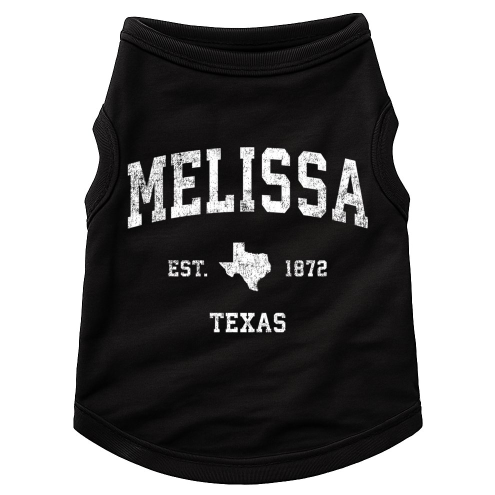 Melissa Texas Tx Vintage Sports Doggie Tank