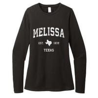 Melissa Texas Tx Vintage Sports Womens CVC Long Sleeve Shirt