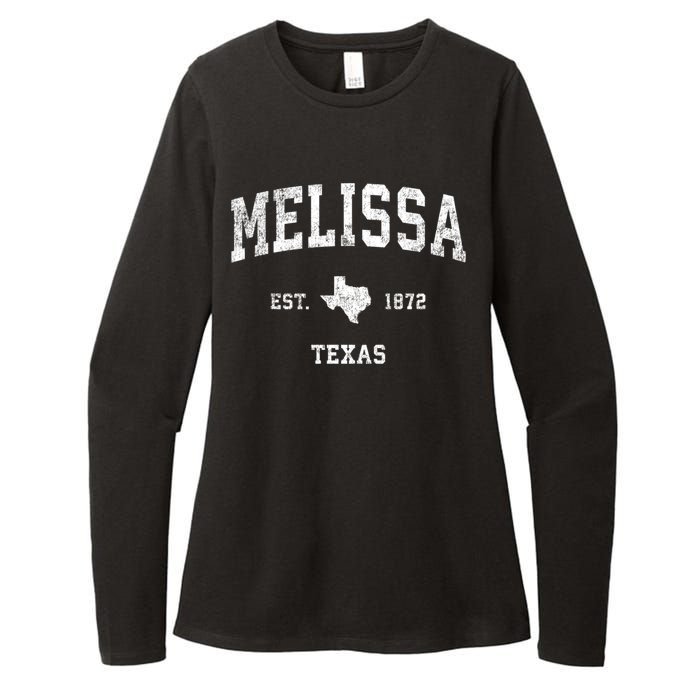 Melissa Texas Tx Vintage Sports Womens CVC Long Sleeve Shirt