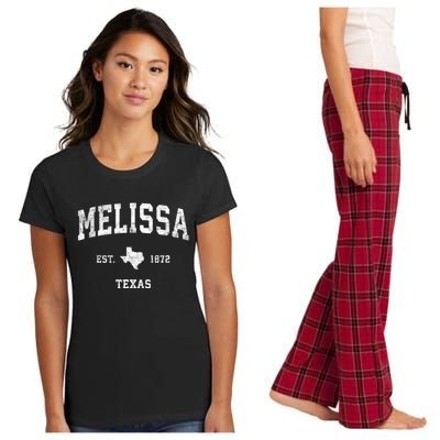 Melissa Texas Tx Vintage Sports Women's Flannel Pajama Set