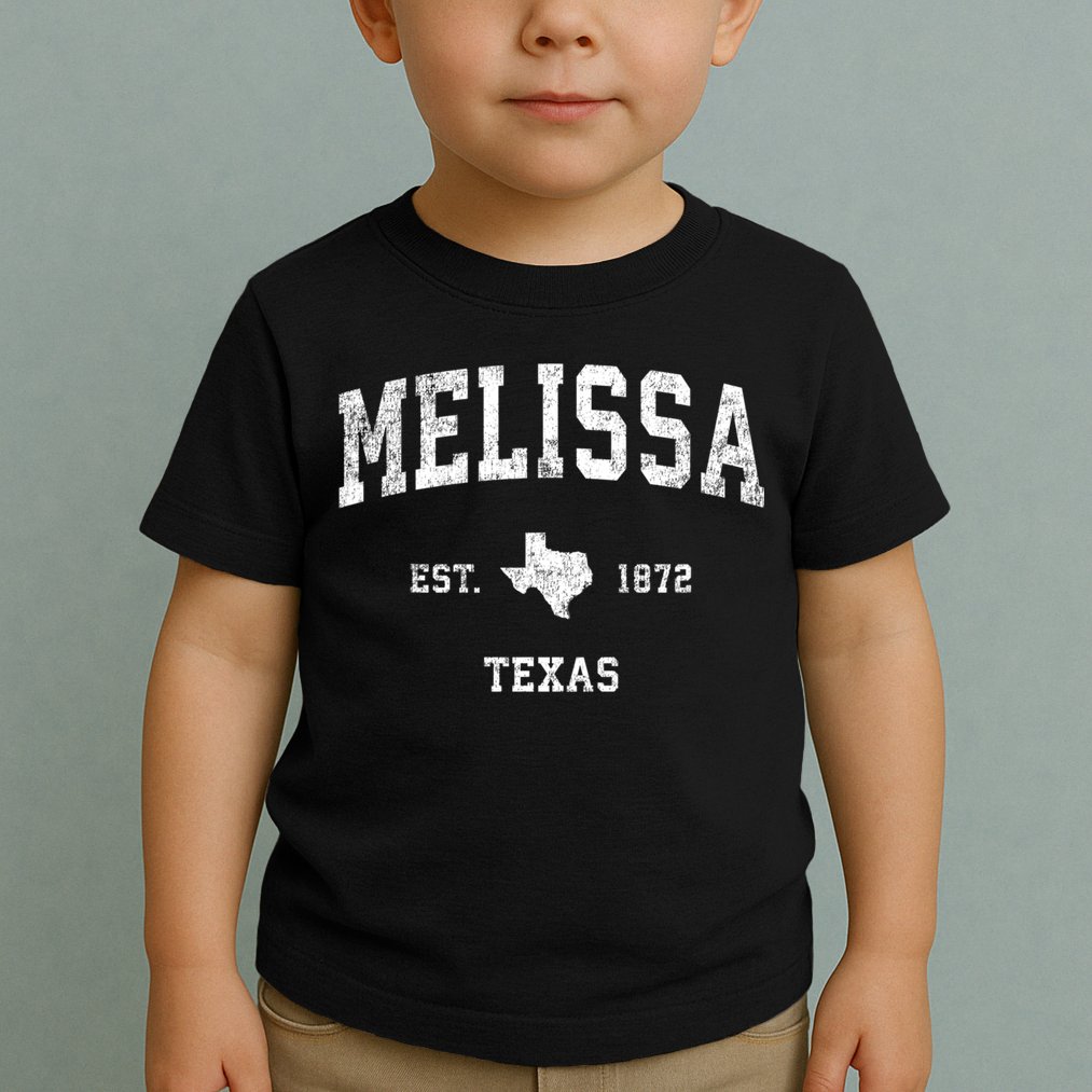 Melissa Texas Tx Vintage Sports Toddler T-Shirt