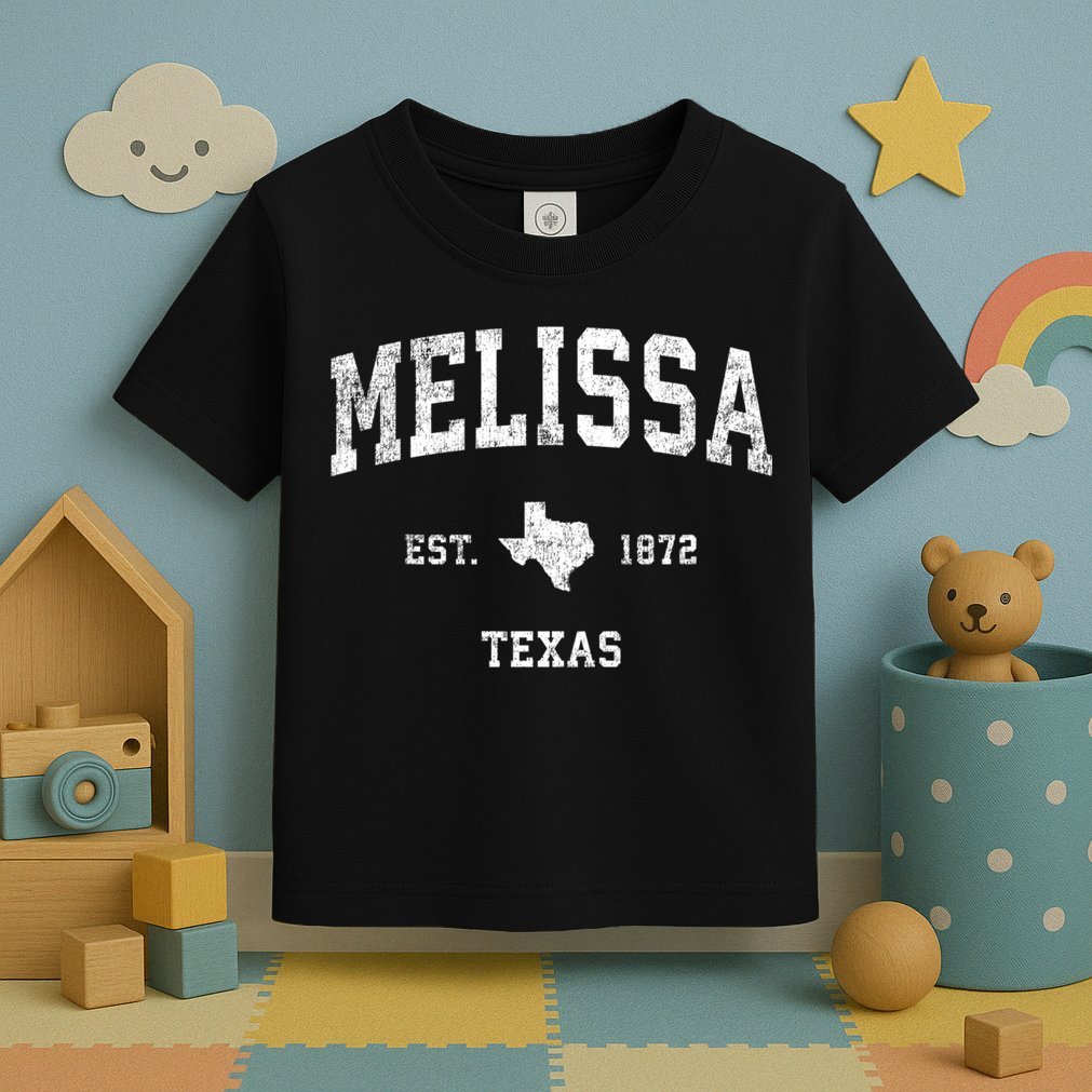 Melissa Texas Tx Vintage Sports Toddler T-Shirt