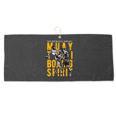 Muay Thai Thai Boxing Large Microfiber Waffle Golf Towel