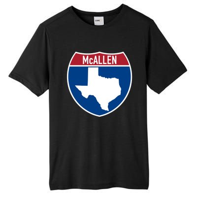 Mcallen Texas Tx Interstate Highway Vacation Souvenir Meaningful Gift Tall Fusion ChromaSoft Performance T-Shirt